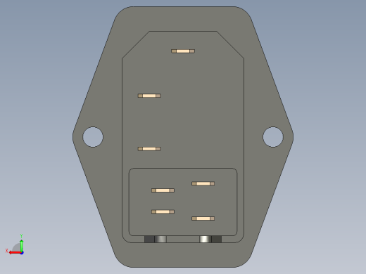 F6 LZ-14电源开关插座插头带保险丝后视缩略图