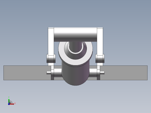 油缸连杆机构模型与仿真前视缩略图