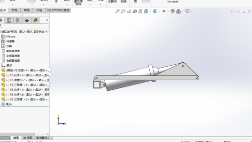 油缸连杆机构模型与仿真缩略图