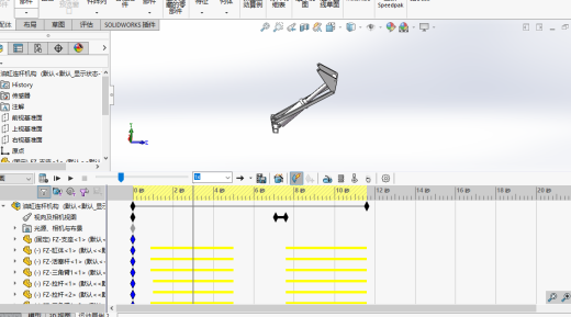 油缸连杆机构模型与仿真缩略图