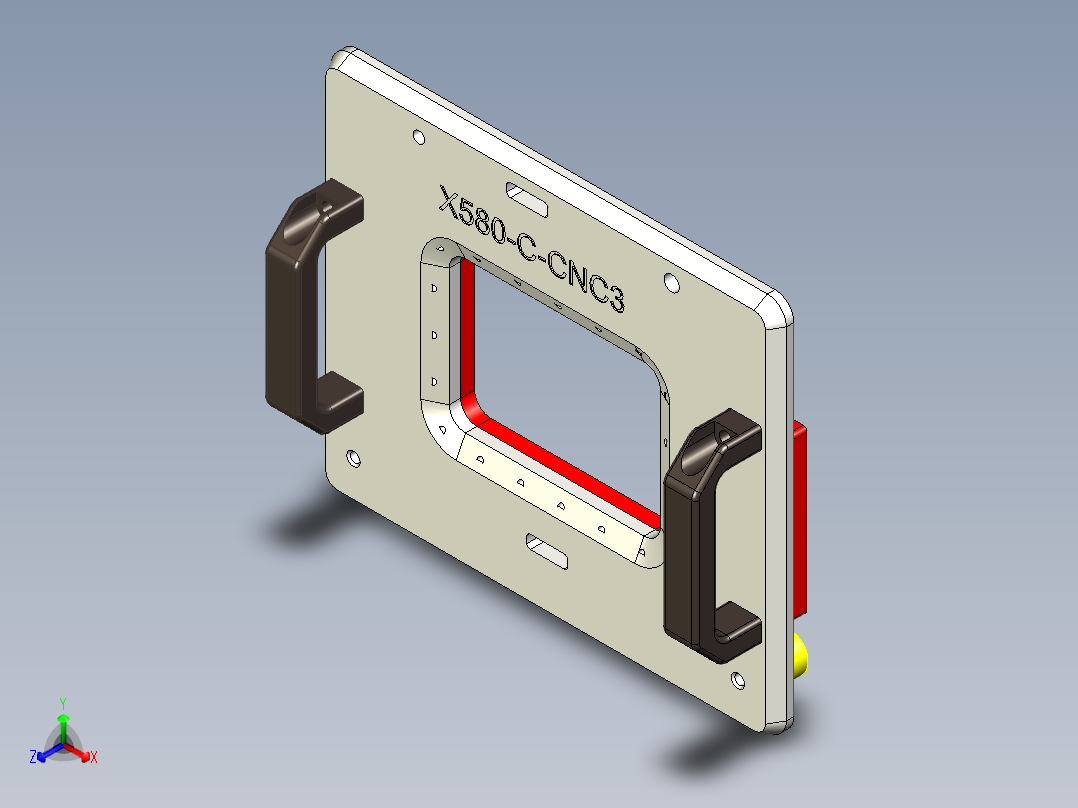 X580-C-CNC3盖板-190906正等轴测图