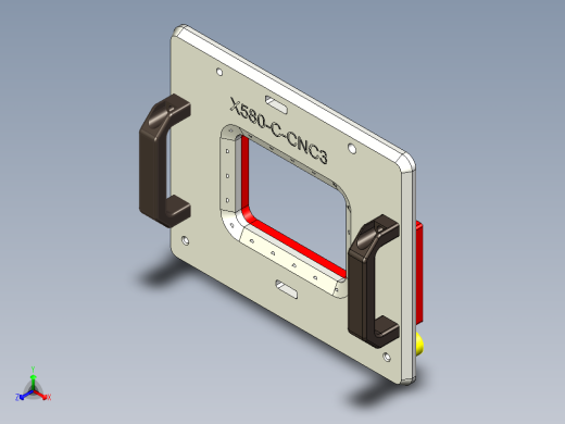 X580-C-CNC3盖板-190906正等轴测缩略图
