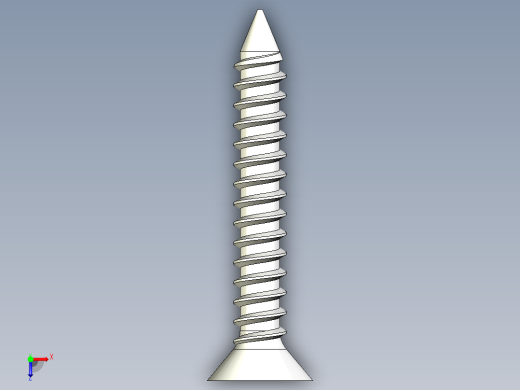 m3-13-to-40-沉头自攻螺丝-Screw M3 x 20 for Wood.STEP俯视缩略图