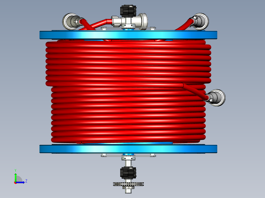卷筒电缆左视图