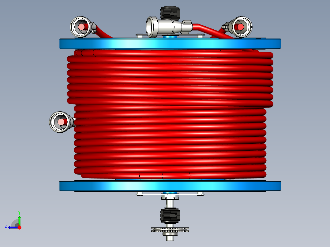 卷筒电缆右视图