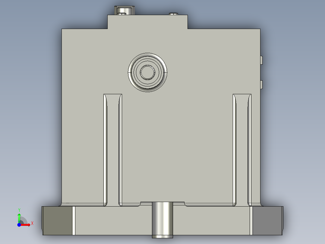 主离合器分离叉加工工艺规程及钻M10螺纹孔夹具设计【含三维proe】前视图