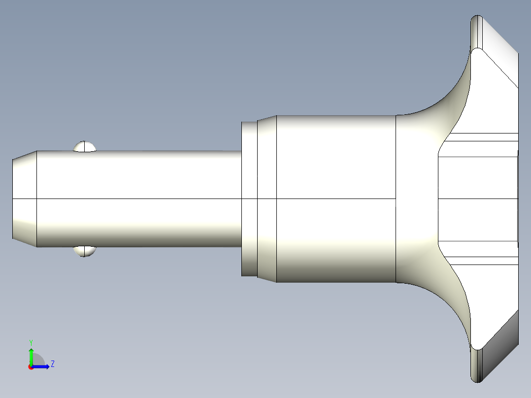定位扣件2240-3D多系列多零件图纸模型左视图