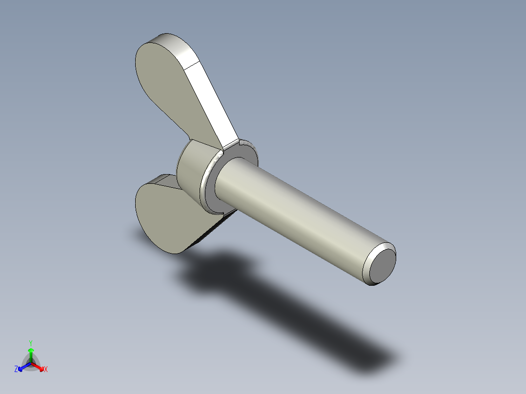 带耳螺钉-DIN_316_Wing_screws_4x0.7x18-15.9-7_20_1.9_10.5_4.stp主视图