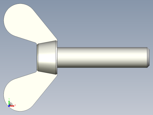 带耳螺钉-DIN_316_Wing_screws_4x0.7x18-15.9-7_20_1.9_10.5_4.stp前视缩略图