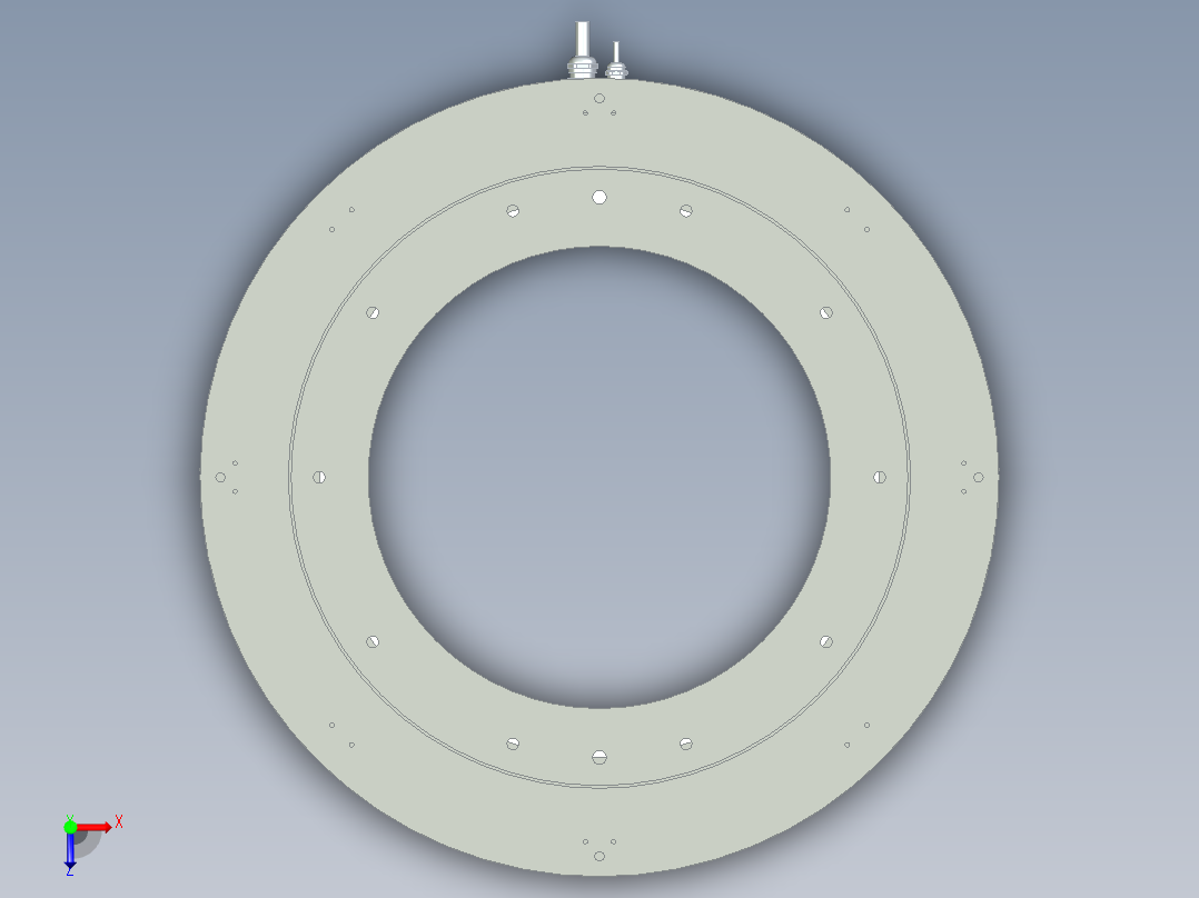 570-500直驱电机俯视图