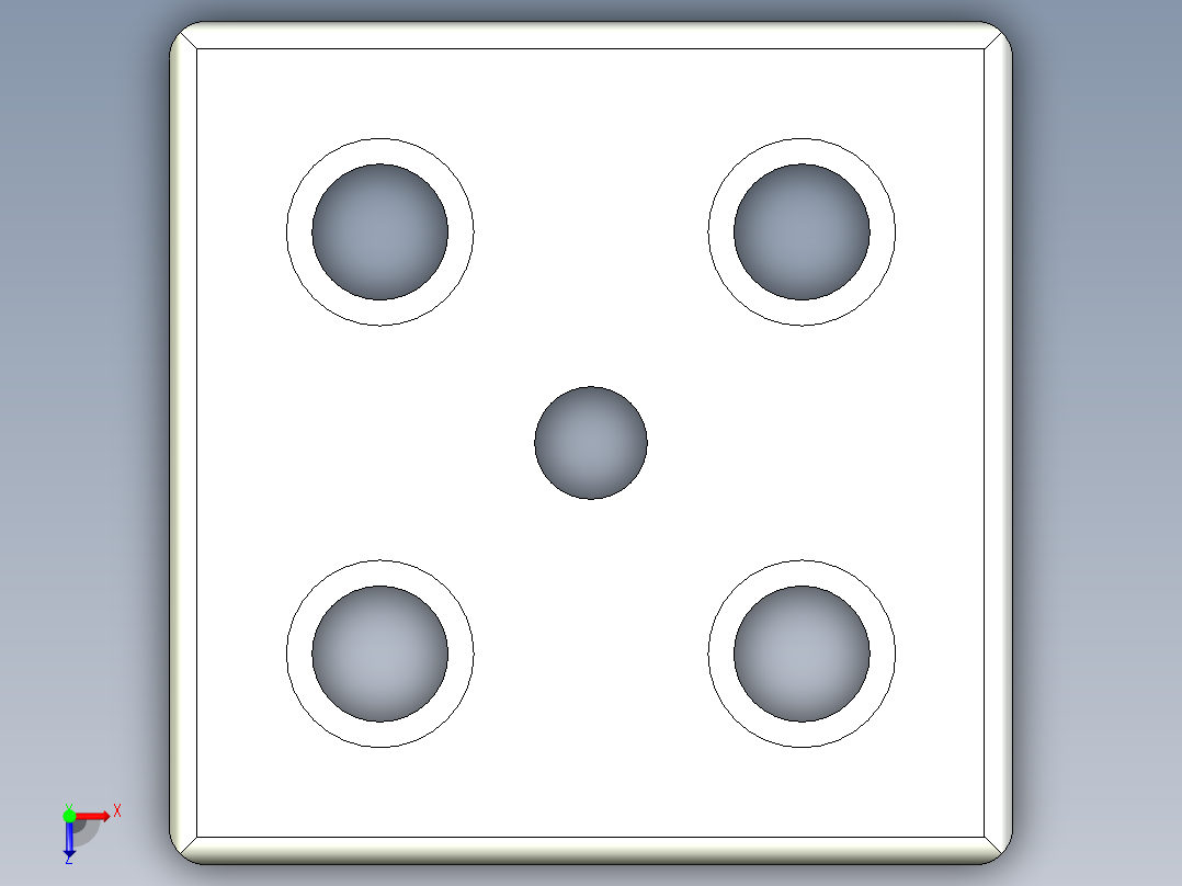 型材-KJN 90X90 FOOT PLATE KJN90X90FP俯视图