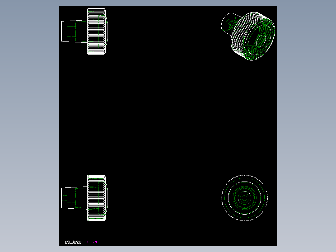 把手MCT-2D多系列多零件图纸模型