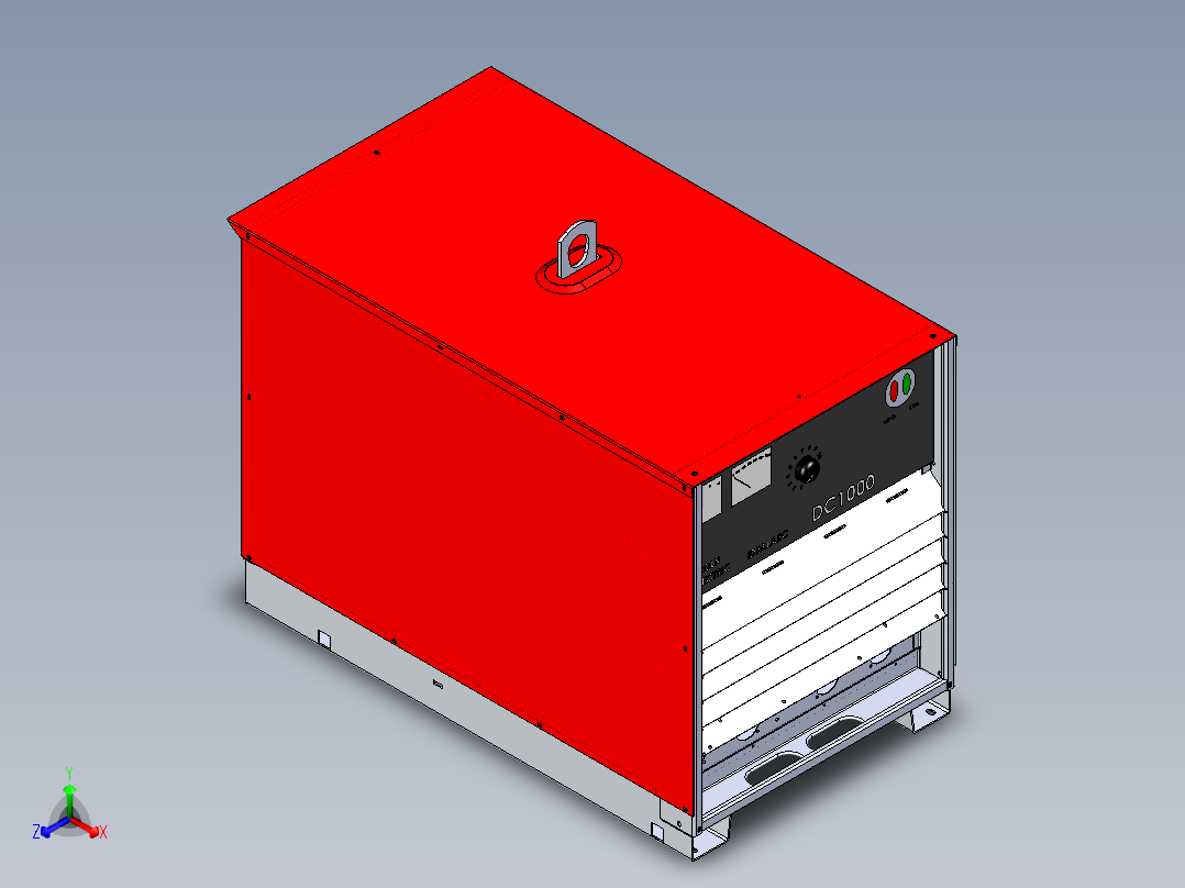 电焊机埋弧焊正等轴测图