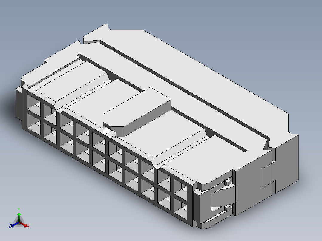 tyco-amp connector正等轴测图