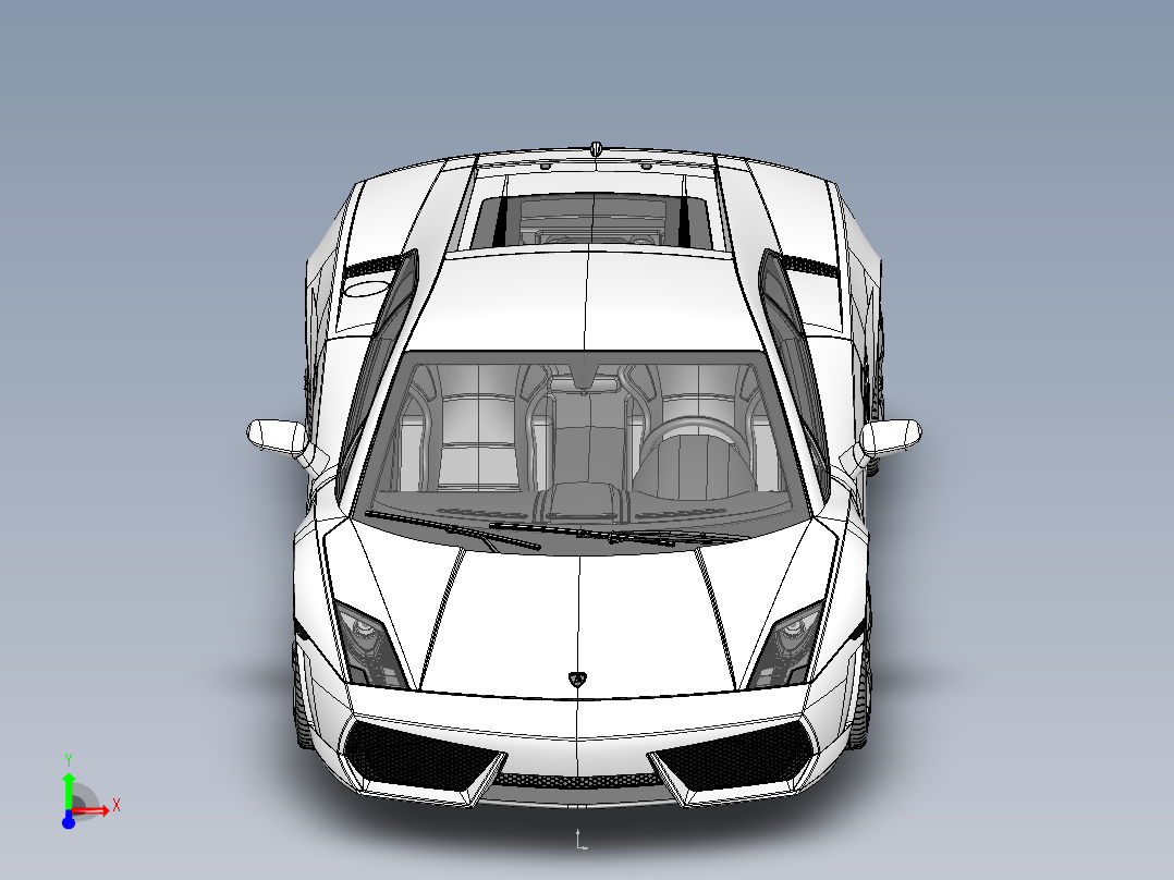 兰博基尼主视图