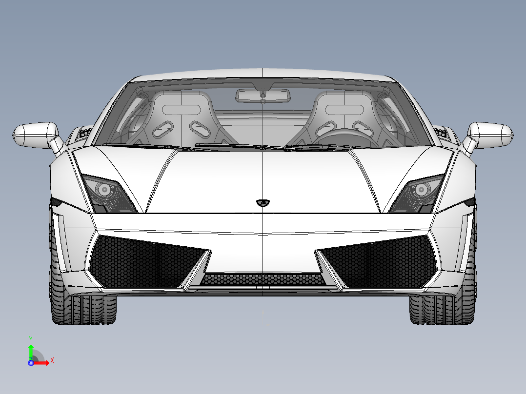 兰博基尼前视图