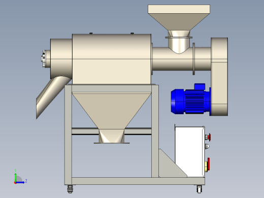 离心筛分机step左视缩略图