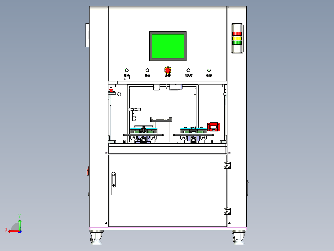 双工位锁螺丝机xt后视图