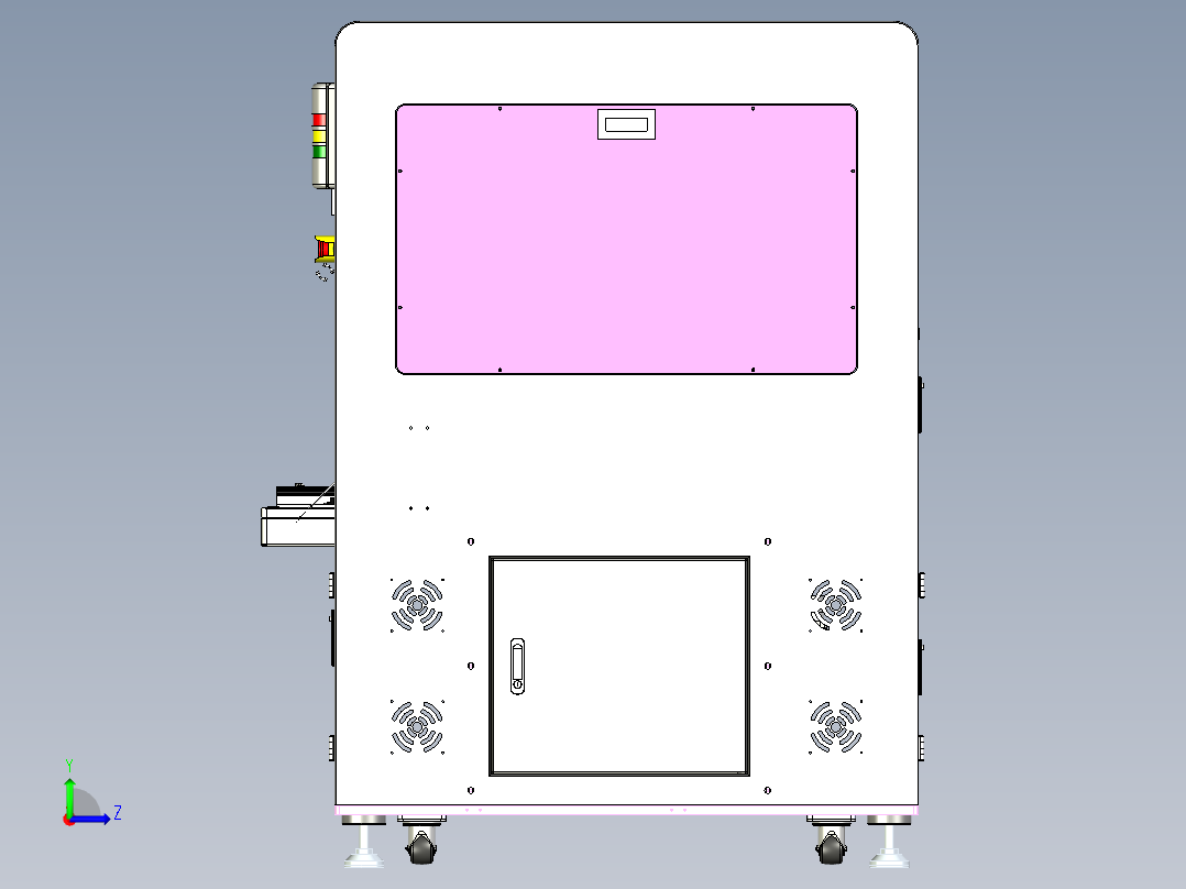 双工位锁螺丝机xt左视图