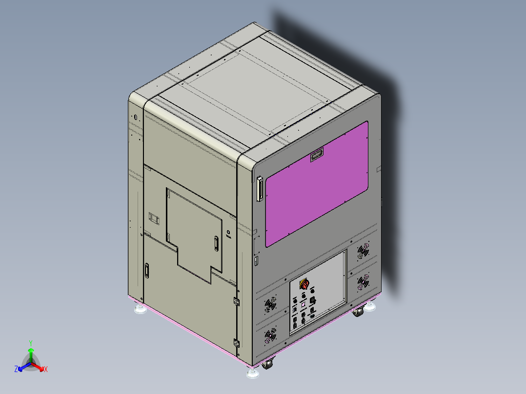 双工位锁螺丝机xt正等轴测图