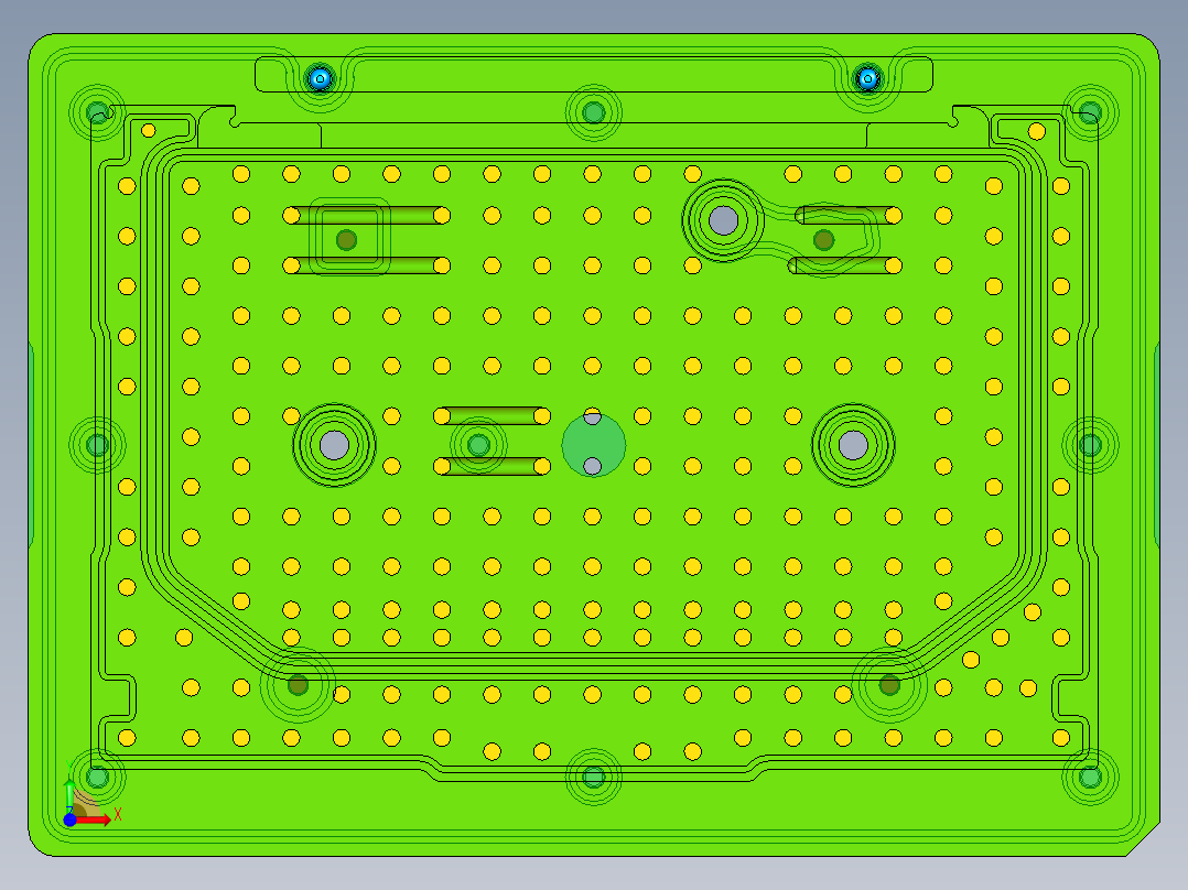 PG1-A-CNC5笔记本CNC工装夹具三维模型LOGO+凹槽-阳极版-210512前视图