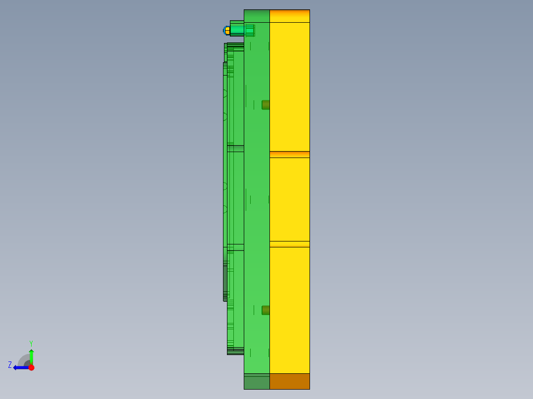 PG1-A-CNC5笔记本CNC工装夹具三维模型LOGO+凹槽-阳极版-210512右视图