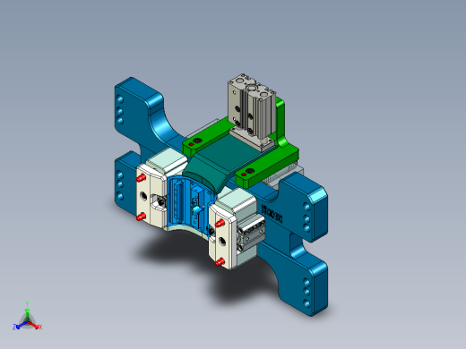 音响外壳CNC铣内腔治具模型