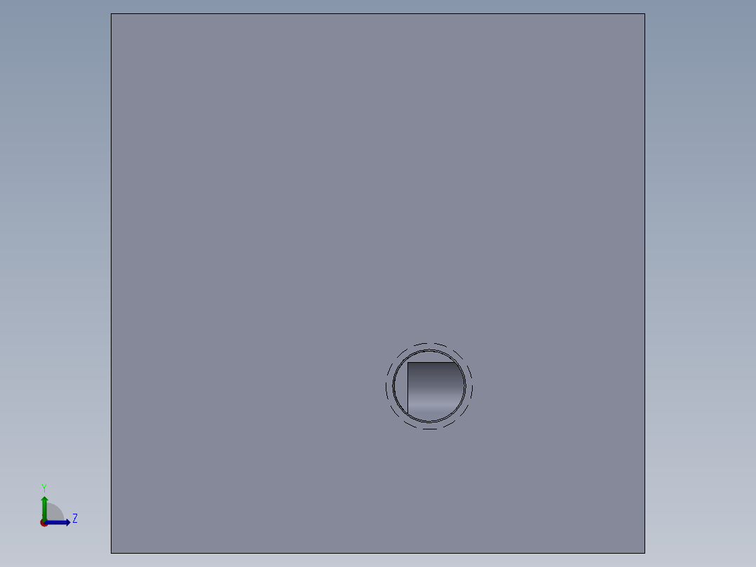 定制液压块 (1)左视图