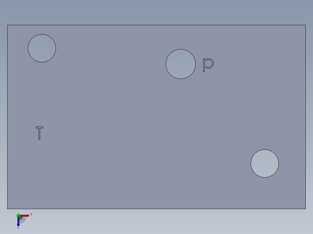 定制液压块 (1)俯视图