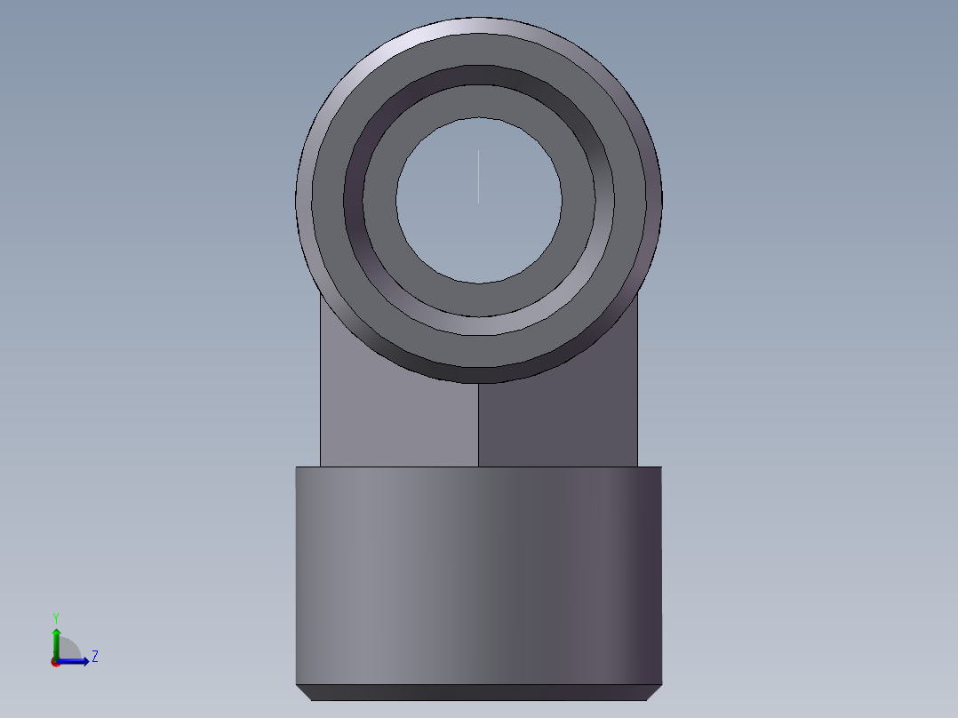 AC+AD 三通接头 T、AD-22左视图