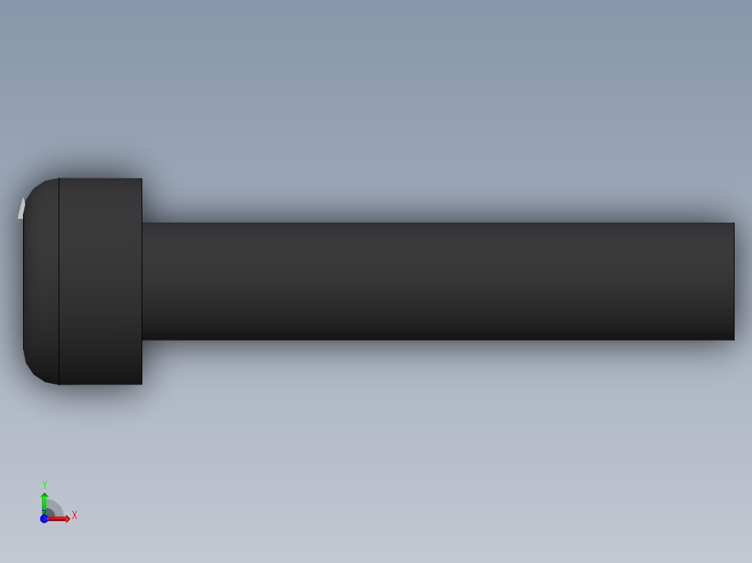 内六角圆柱头螺钉  M4×2001前视图