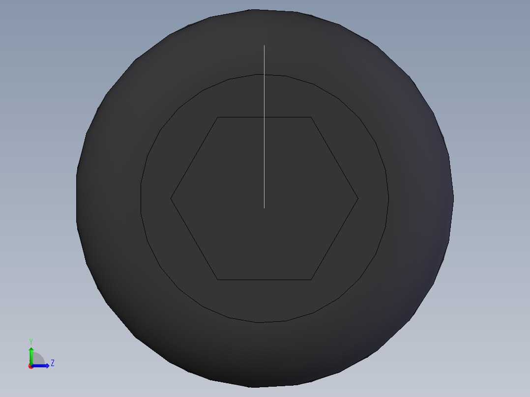 内六角圆柱头螺钉  M4×2001左视图