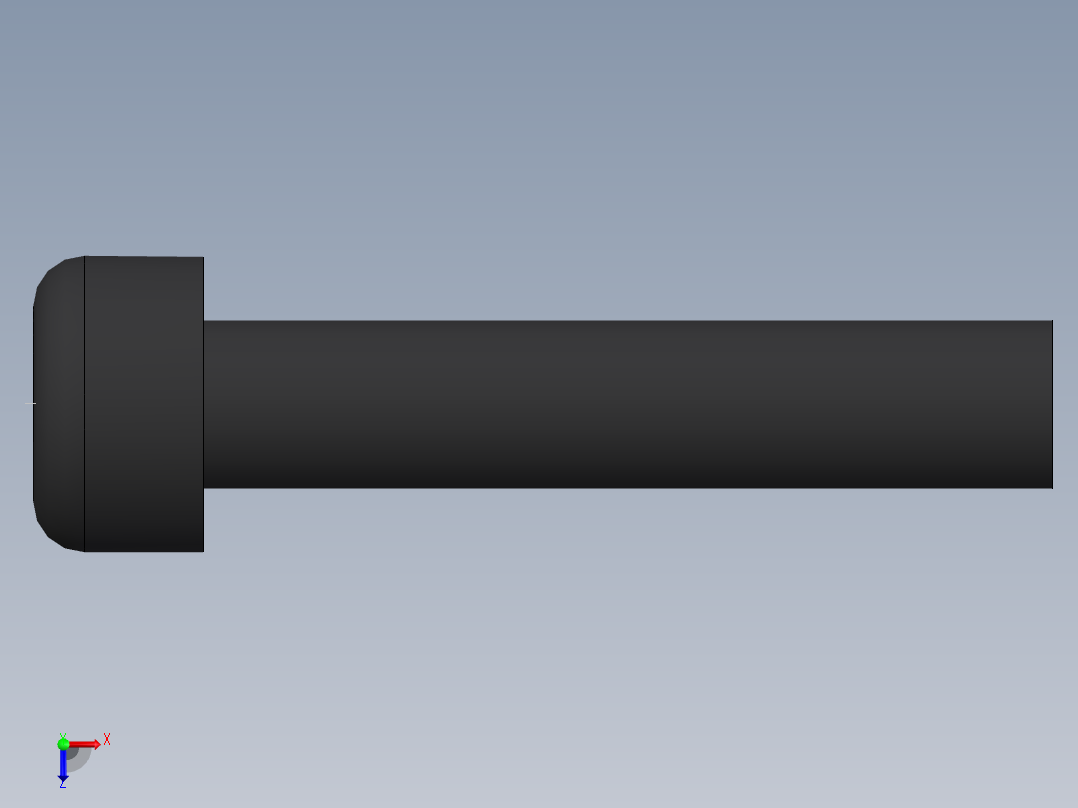 内六角圆柱头螺钉  M4×2001俯视图