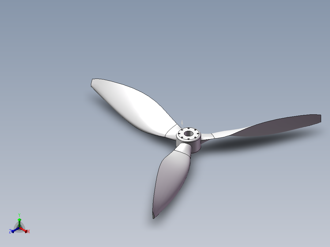 螺旋桨(3)正等轴测图