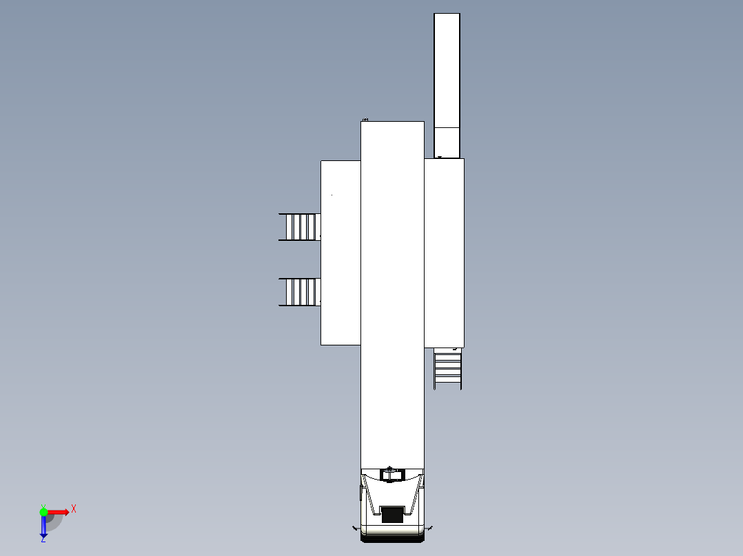 A2004736-医疗半挂车俯视图