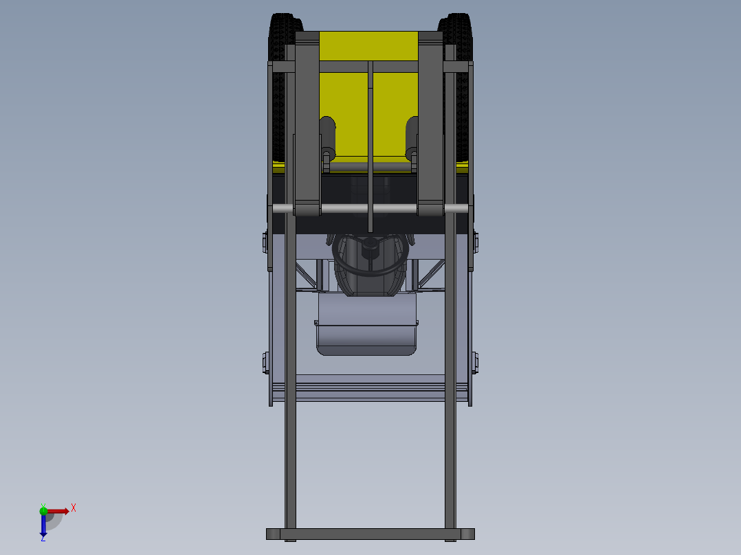 叉车、 空调叉车 SW俯视图