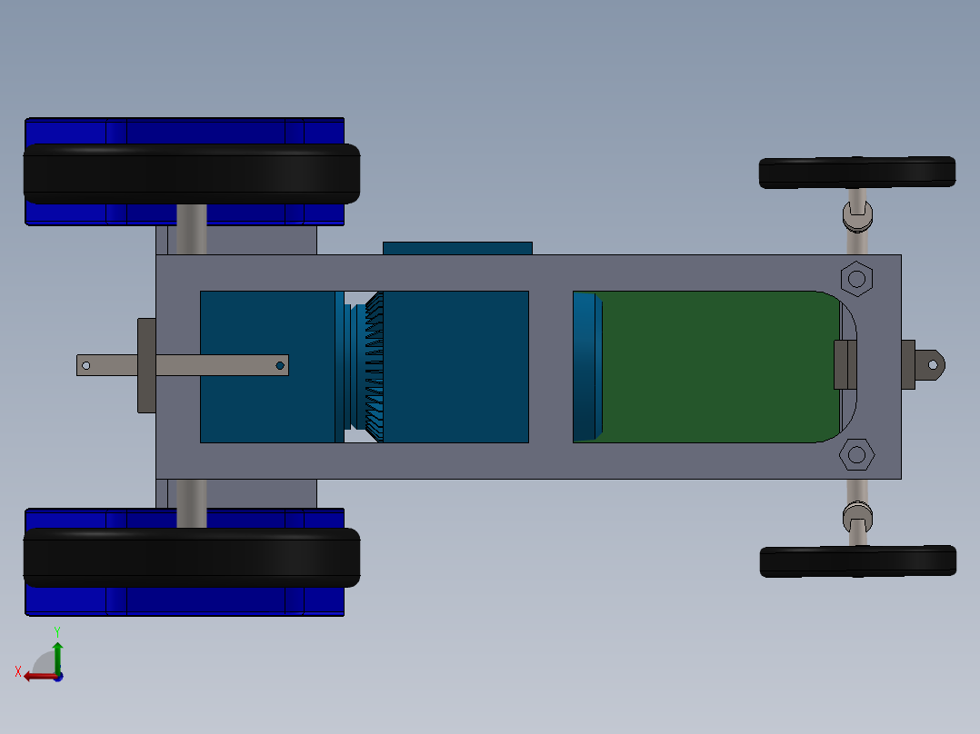 A3003986-自主移动小车后视图