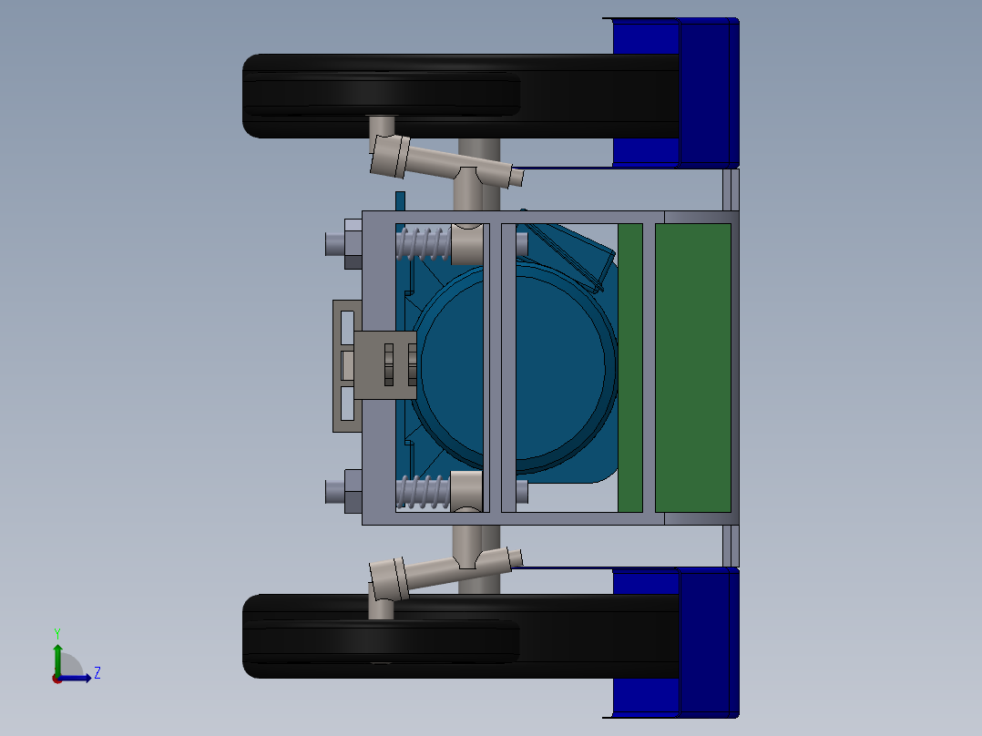 A3003986-自主移动小车左视图