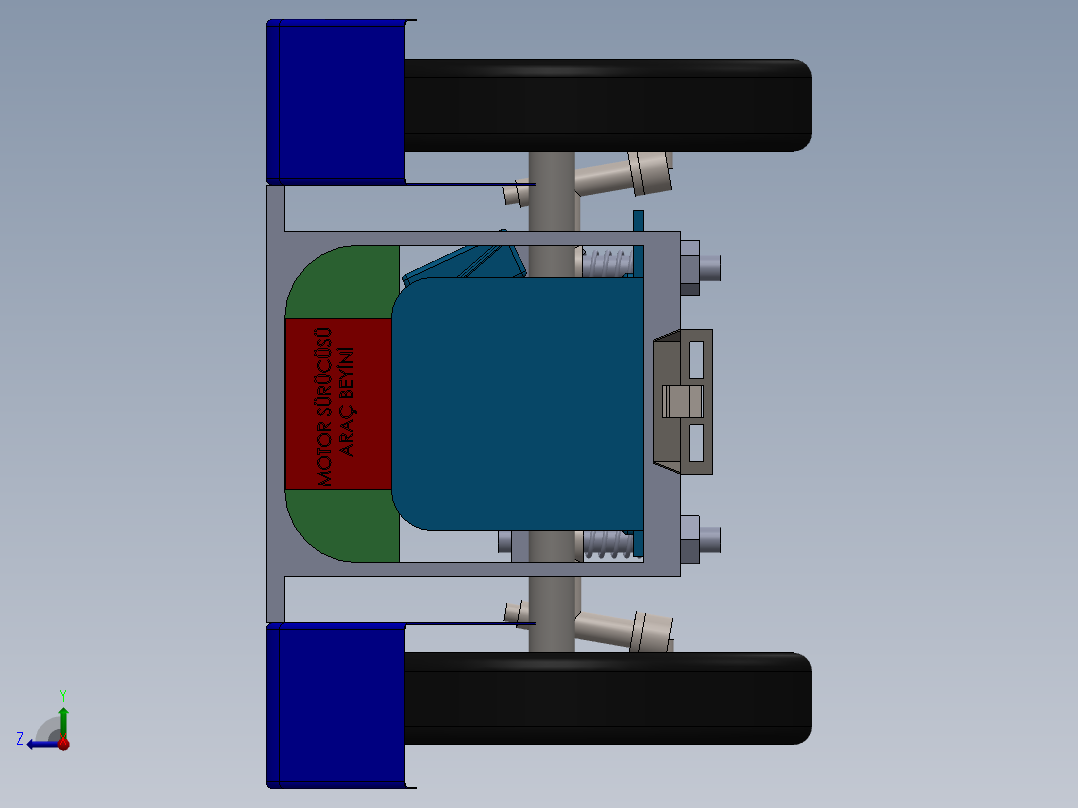 A3003986-自主移动小车右视图