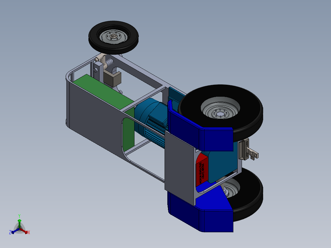 A3003986-自主移动小车正等轴测图