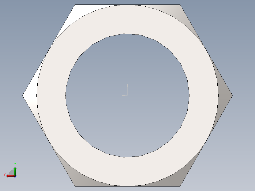 GB／T41-20001型六角螺母C级(M22)后视图