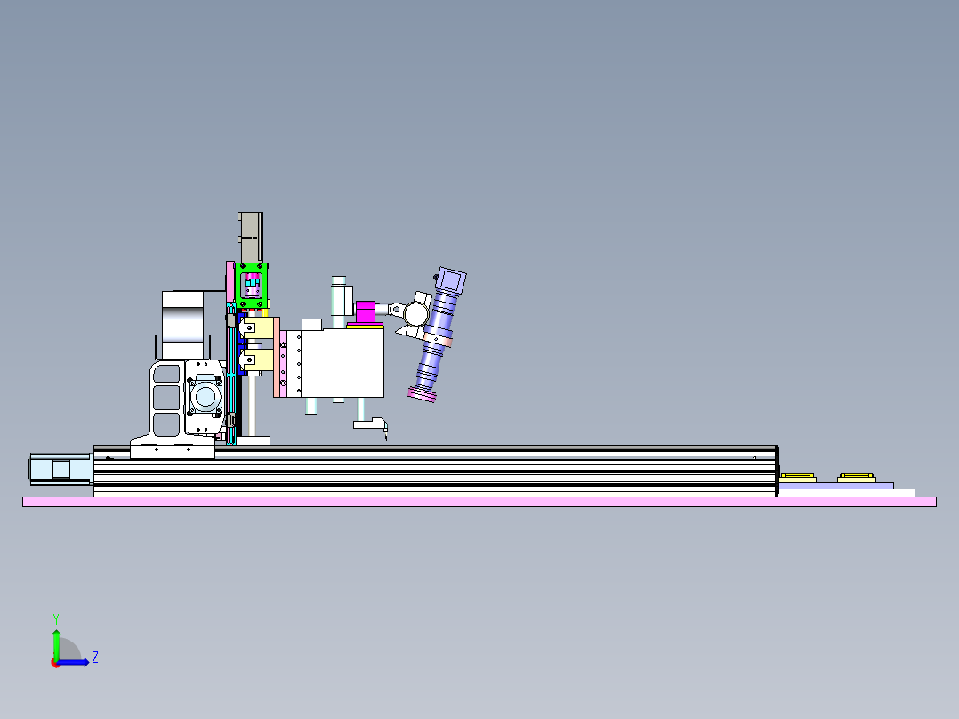 CB-720 装饰料自动点胶机左视图