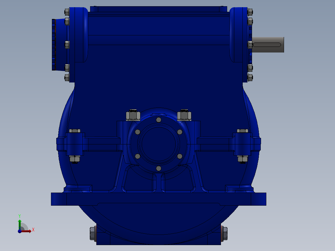 蜗轮蜗杆(22)前视图