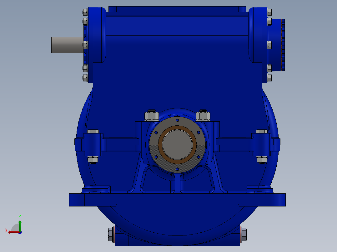 蜗轮蜗杆(22)后视图