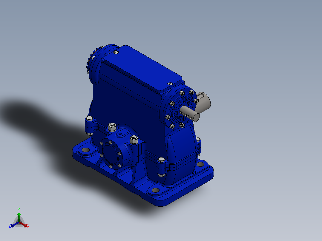 蜗轮蜗杆(22)正等轴测图