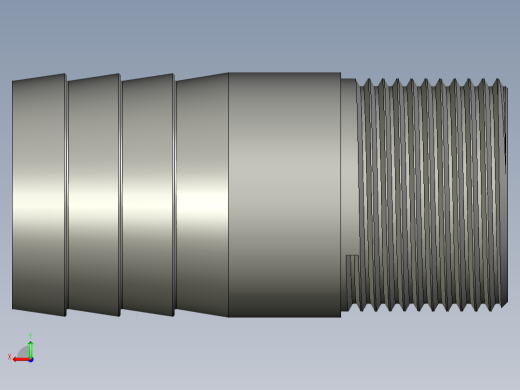 螺纹管水管接头-直通 DN20后视缩略图