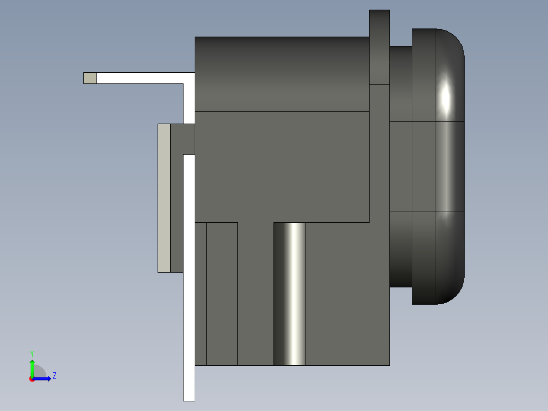 电源插座左视图