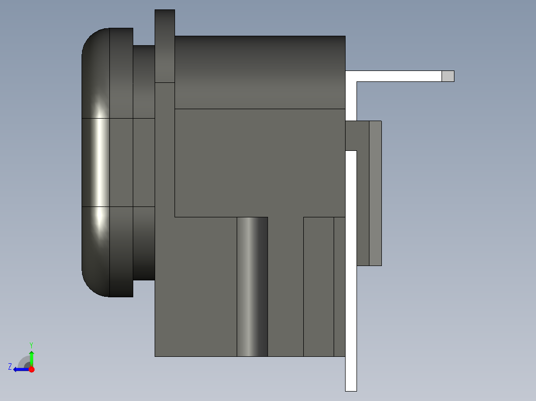 电源插座右视图
