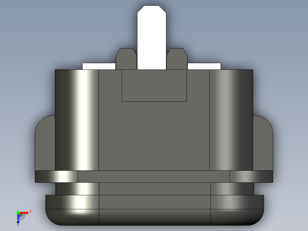 电源插座俯视图