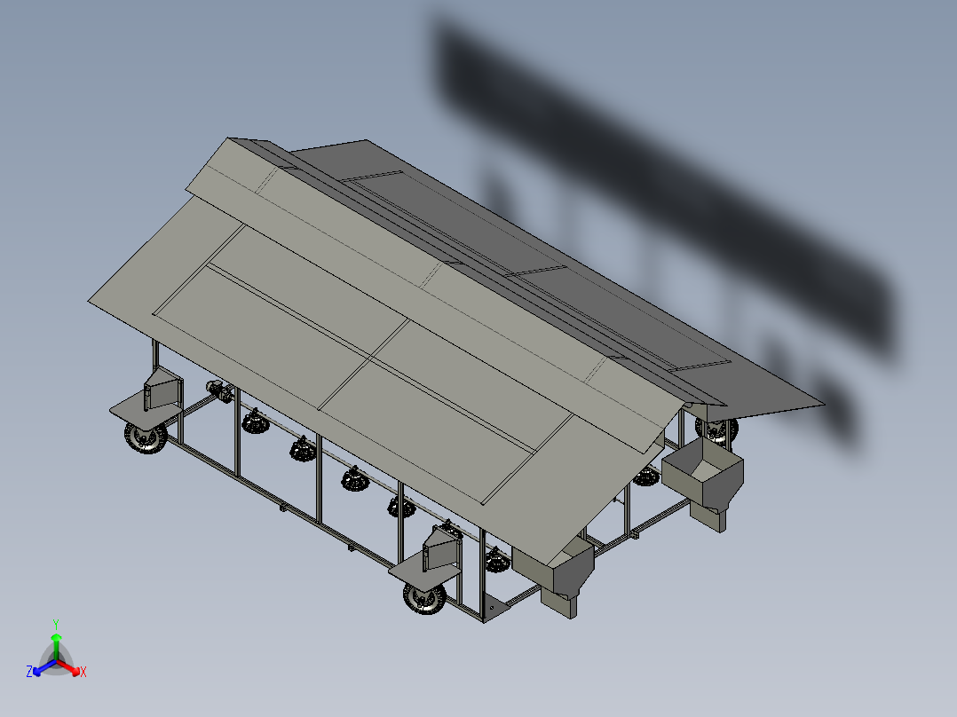 移动式家禽笼系统